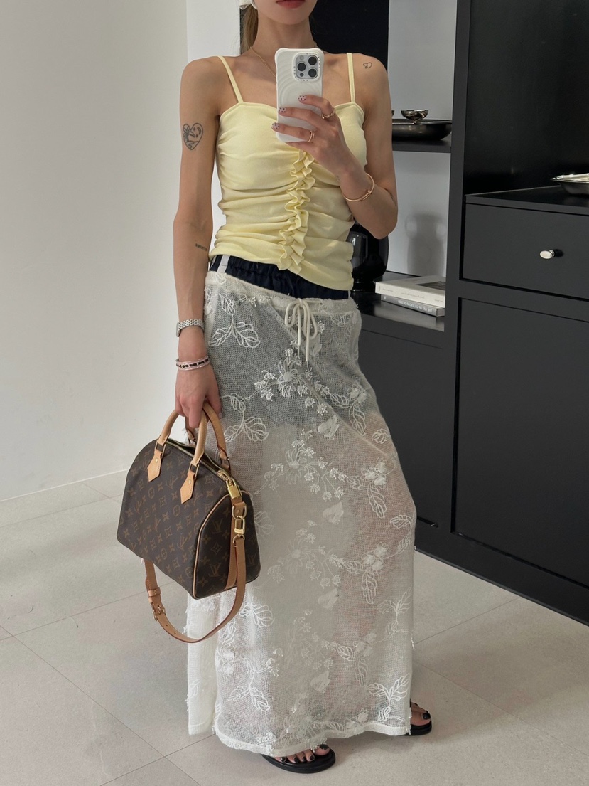 ZEROZERO韓國直郵實拍女裝新品職業推薦休閑吊帶背心荷葉邊ZEROZERO吊帶/背心