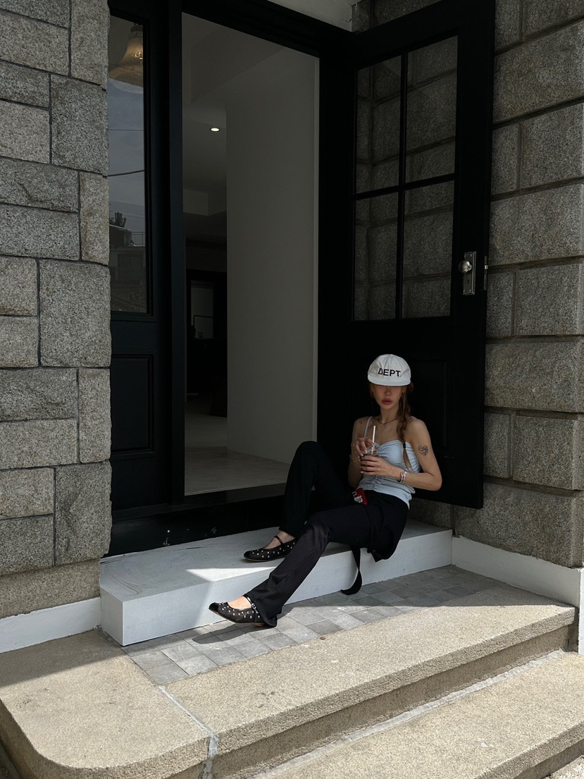 ZEROZERO韓國直郵實拍女裝新品職業推薦休閑吊帶背心荷葉邊ZEROZERO吊帶/背心