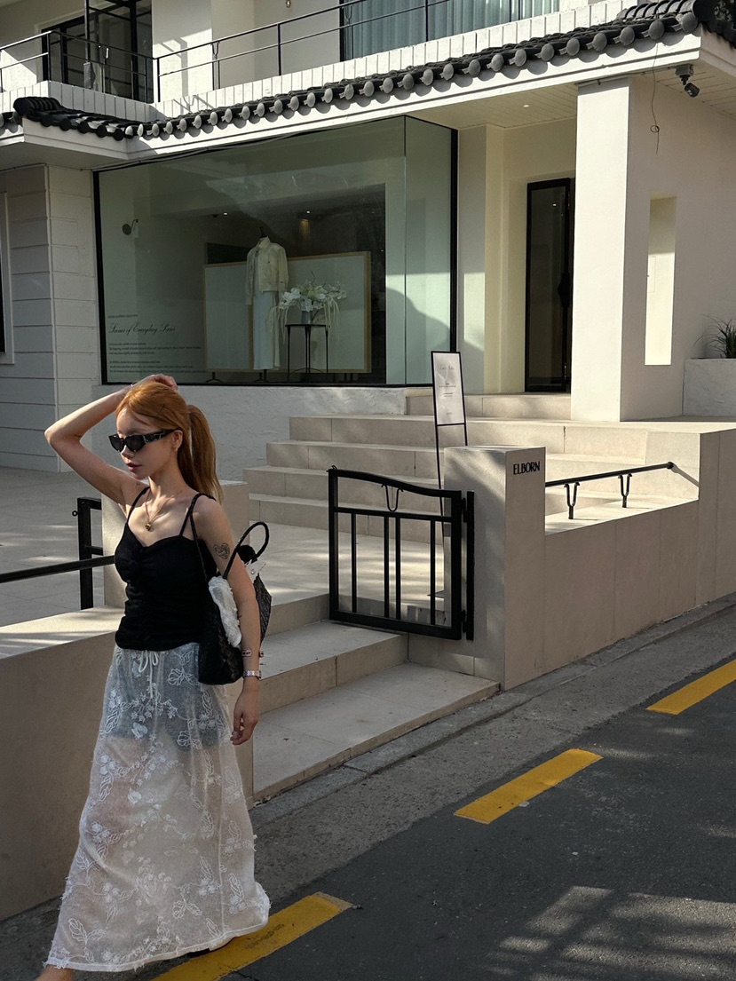 ZEROZERO韓國直郵實拍女裝新品職業推薦休閑吊帶背心荷葉邊ZEROZERO吊帶/背心圖色3