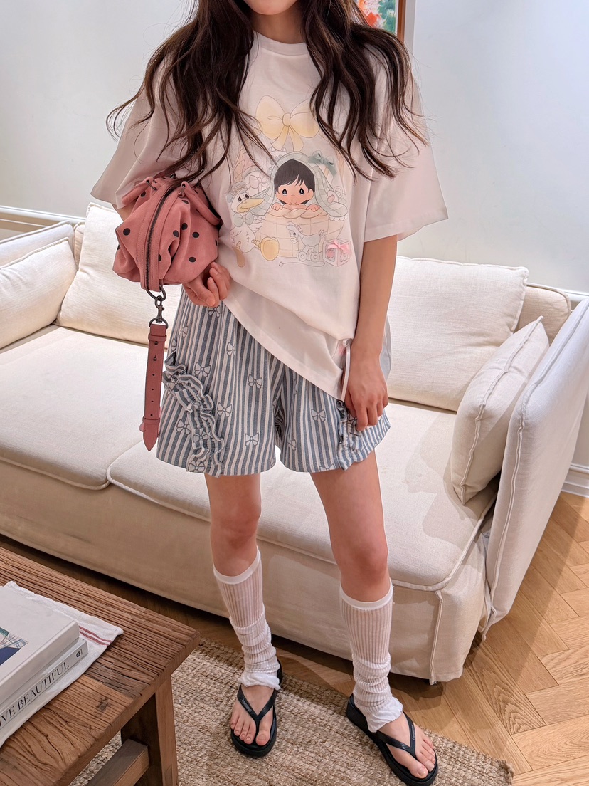 BOUTIQUE-L韓國直郵實拍女裝新品推薦人氣時尚職業短褲絲帶BOUTIQUE-L短褲