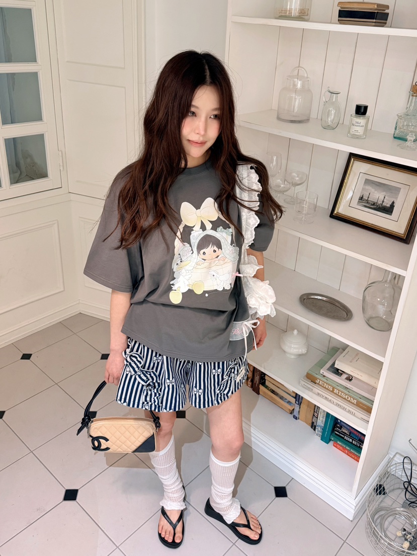 BOUTIQUE-L韓國直郵實拍女裝新品推薦人氣時尚職業短褲絲帶BOUTIQUE-L短褲