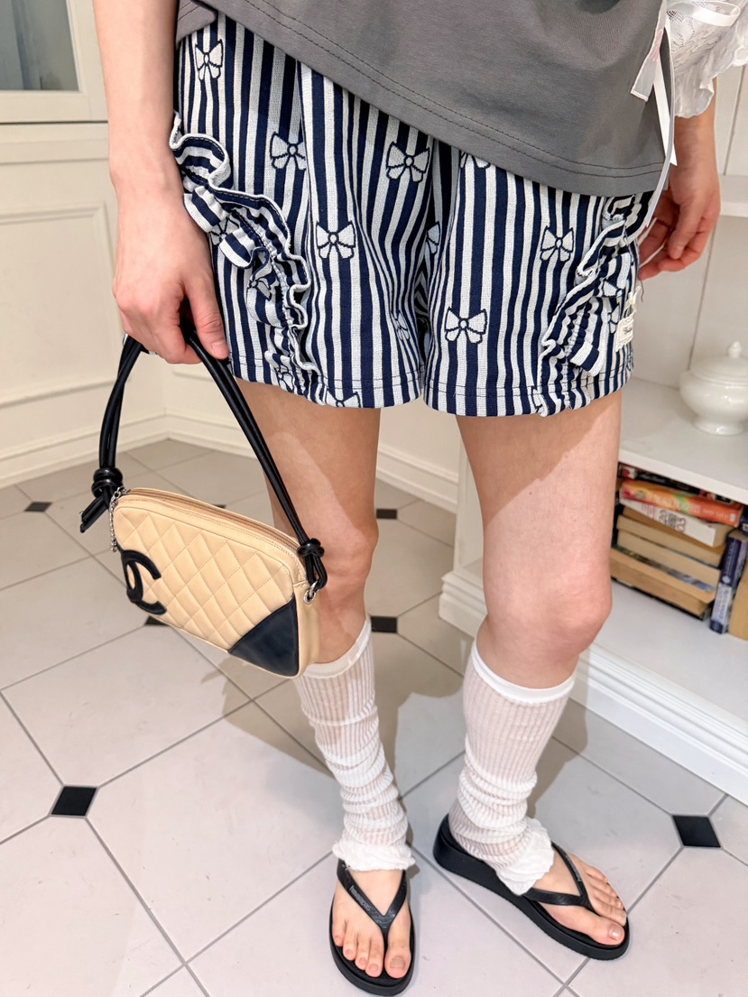 BOUTIQUE-L韓國直郵實拍女裝新品推薦人氣時尚職業短褲絲帶BOUTIQUE-L短褲圖色2