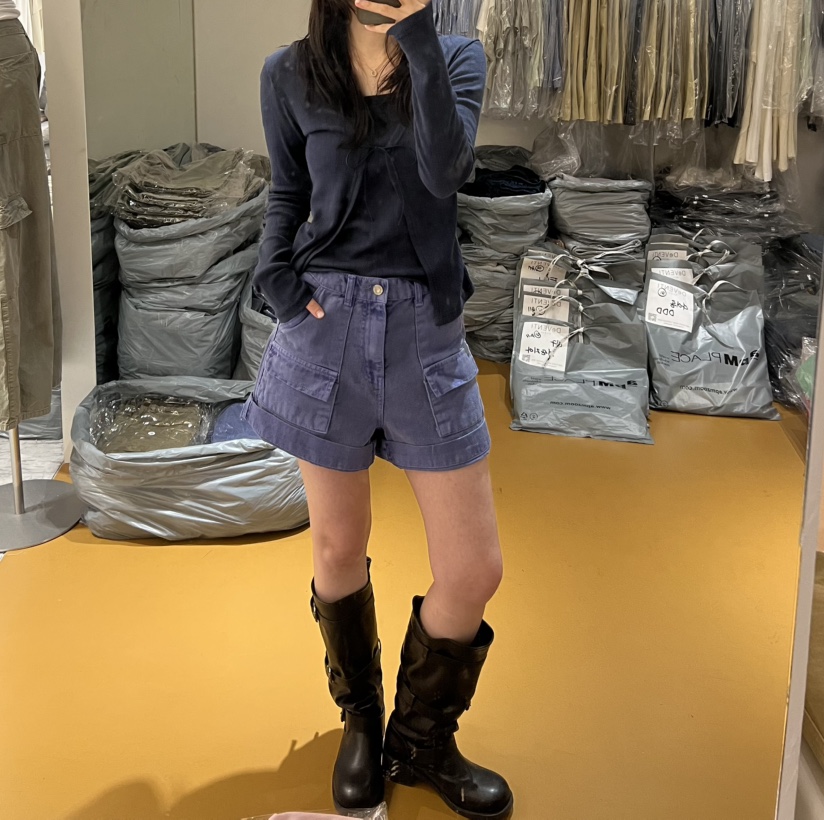 DE VENTI韓國直郵女士新品職業時尚推薦休閑人氣短褲工裝DE VENTI短褲