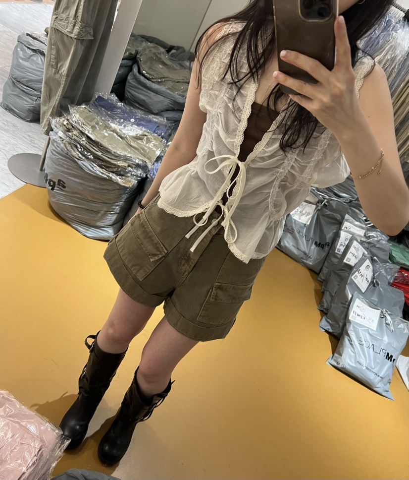 DE VENTI韓國直郵女士新品職業時尚推薦休閑人氣短褲工裝DE VENTI短褲