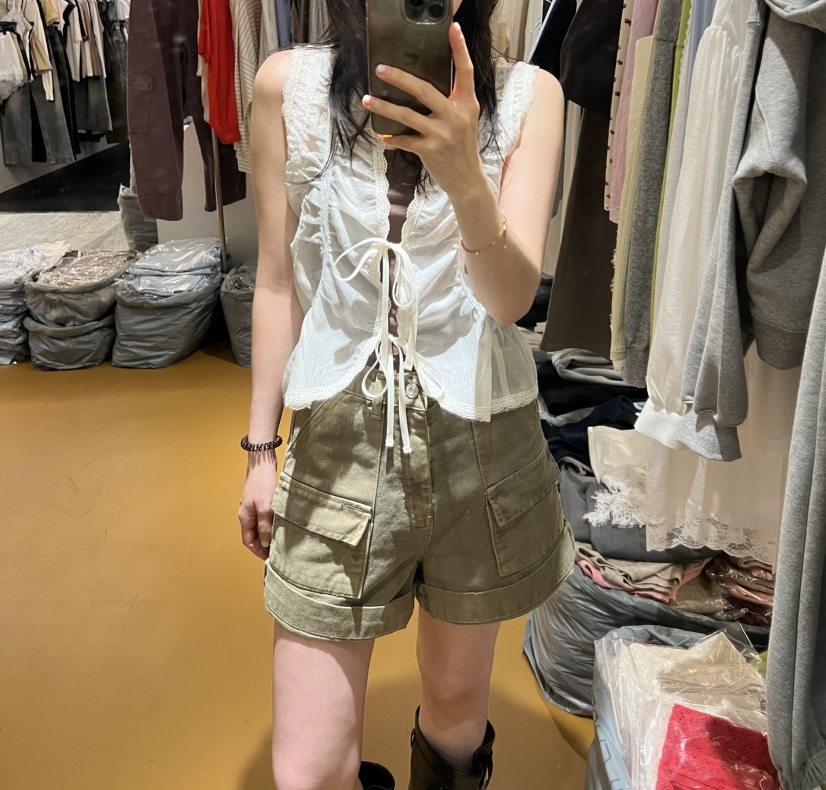 DE VENTI韓國直郵女士新品職業時尚推薦休閑人氣短褲工裝DE VENTI短褲