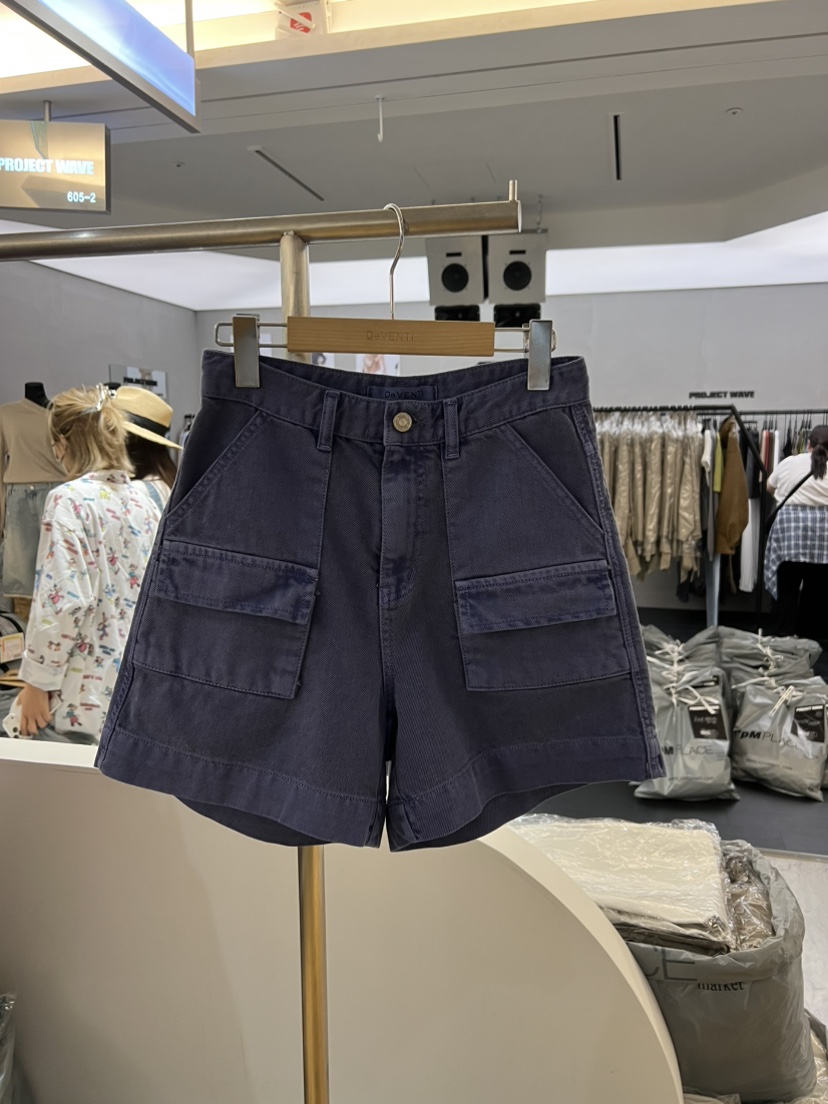 DE VENTI韓國直郵女士新品職業時尚推薦休閑人氣短褲工裝DE VENTI短褲圖色2