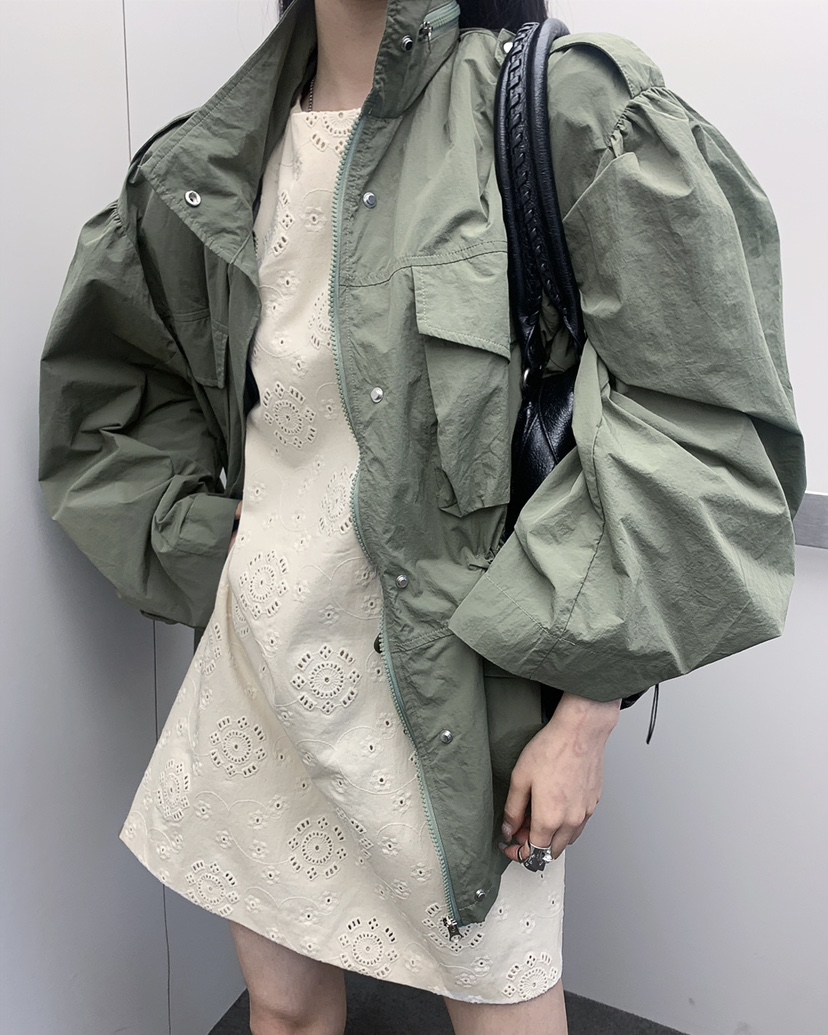 OURWAVE/OUR ROOM韓國東大門代購女裝新品26春夏夾克尼龍絨Our Wave/Our Room夾克