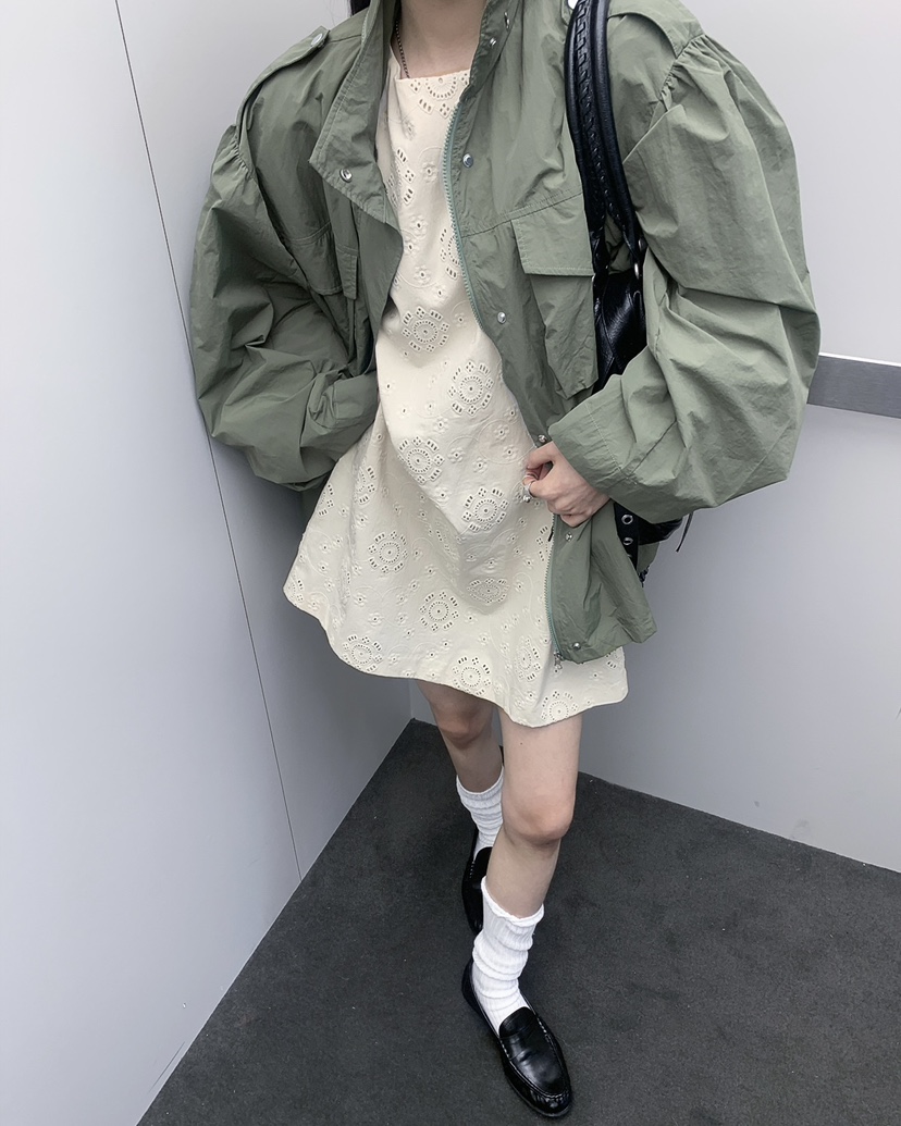 OURWAVE/OUR ROOM韓國東大門代購女裝新品26春夏夾克尼龍絨Our Wave/Our Room夾克