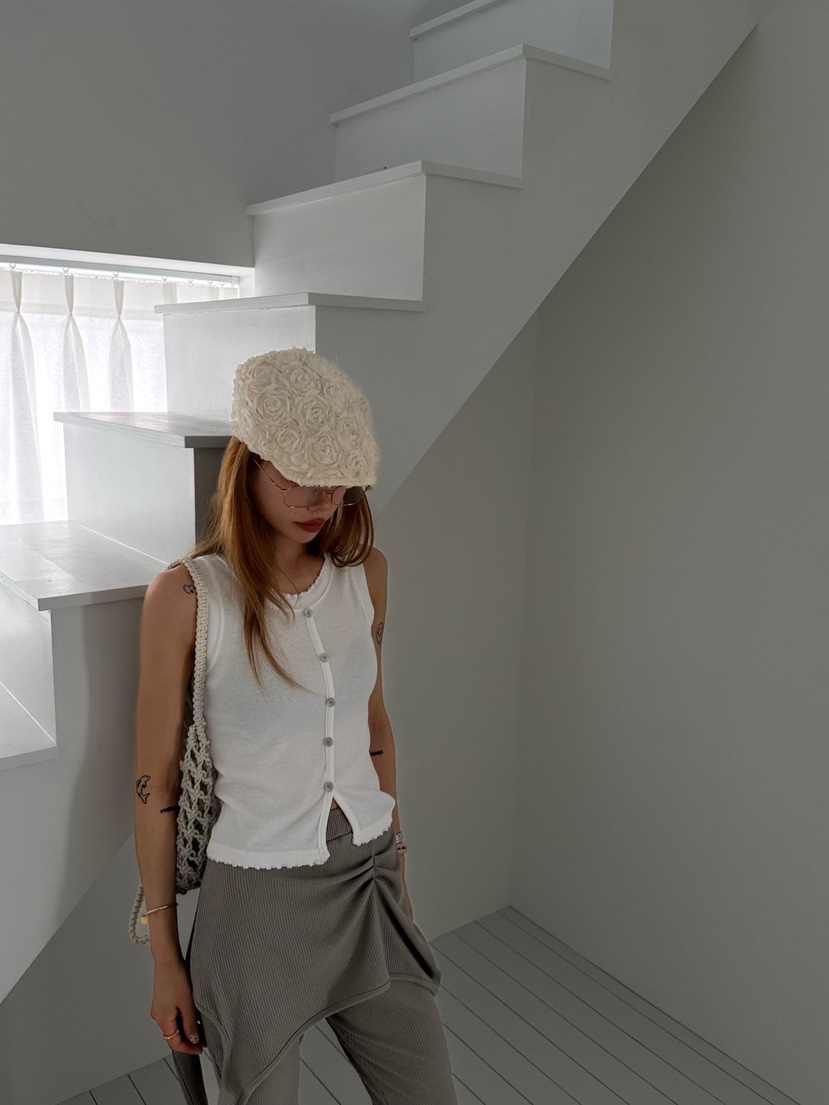 ZEROZERO韓國東大門代購女士新款推薦時尚熱賣吊帶背心羅紋ZEROZERO吊帶/背心圖色2