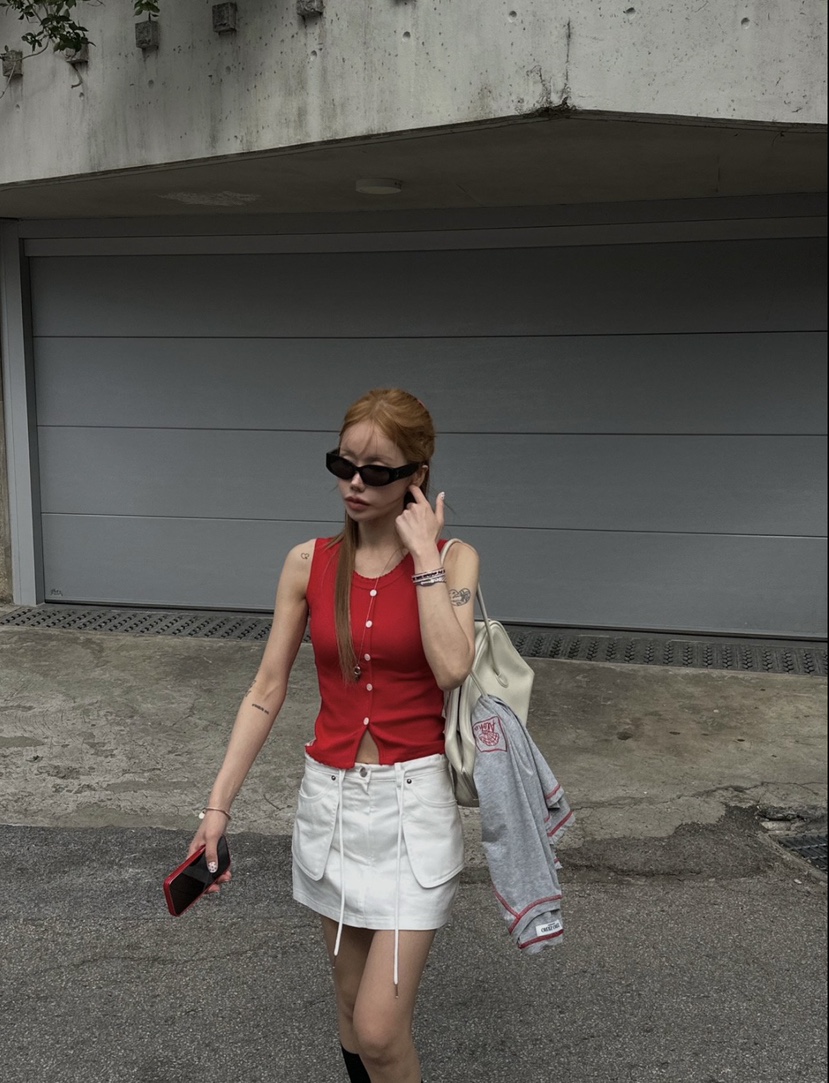 ZEROZERO韓國東大門代購女士新款推薦時尚熱賣吊帶背心羅紋ZEROZERO吊帶/背心圖色3