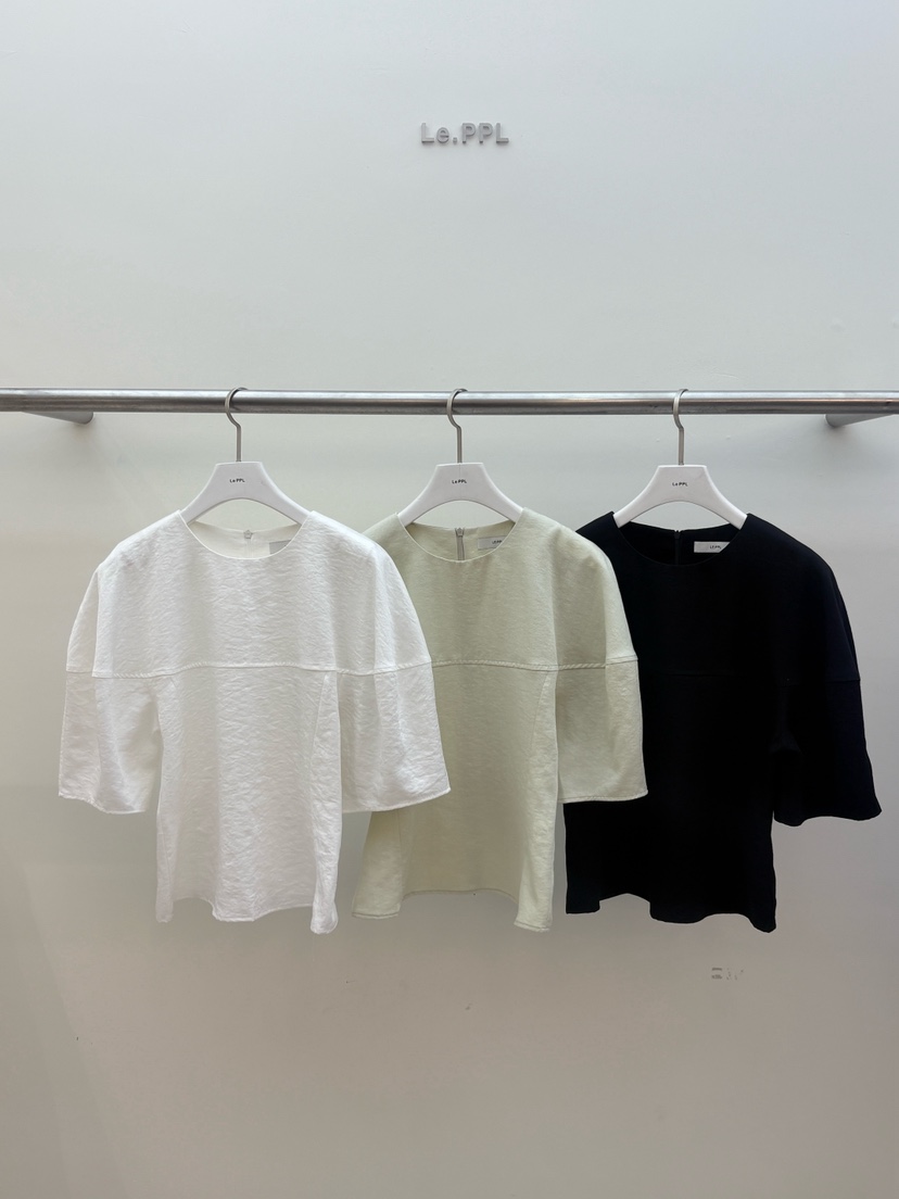 LE-PPL韓國東大門直郵女士新款休閑職業熱賣襯衫蕾絲衫寬松LE-PPL襯衫/蕾絲衫圖色2左二色