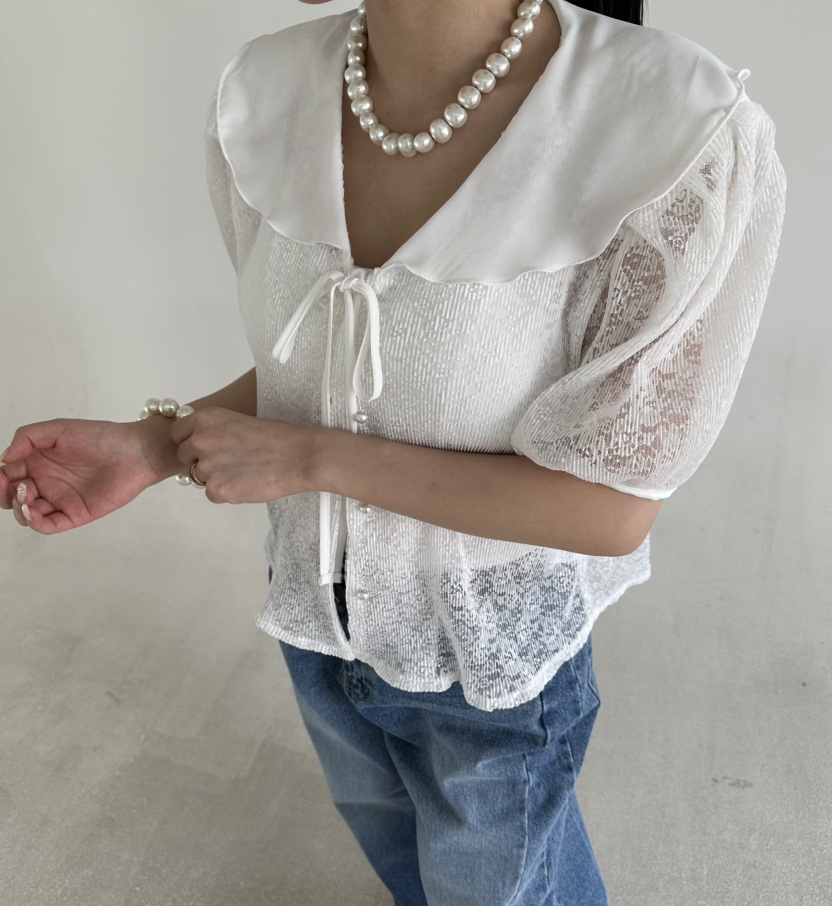 JENNY 1976韓國直郵女裝新款26春夏時尚熱賣推薦襯衫蕾絲衫JENNY 1976襯衫/蕾絲衫