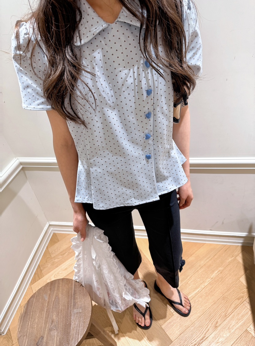 BOUTIQUE-L韓國直郵實拍女裝新款人氣時尚休閑襯衫蕾絲衫BOUTIQUE-L襯衫/蕾絲衫