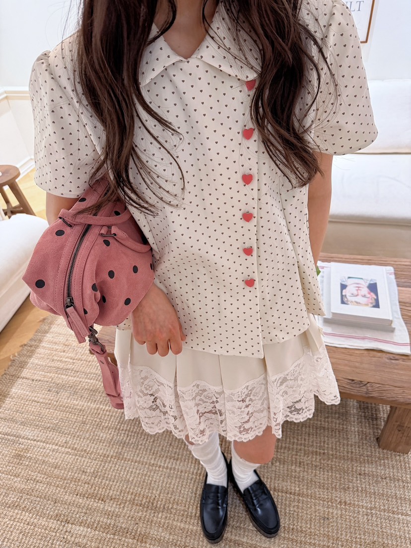 BOUTIQUE-L韓國直郵實拍女裝新款人氣時尚休閑襯衫蕾絲衫BOUTIQUE-L襯衫/蕾絲衫