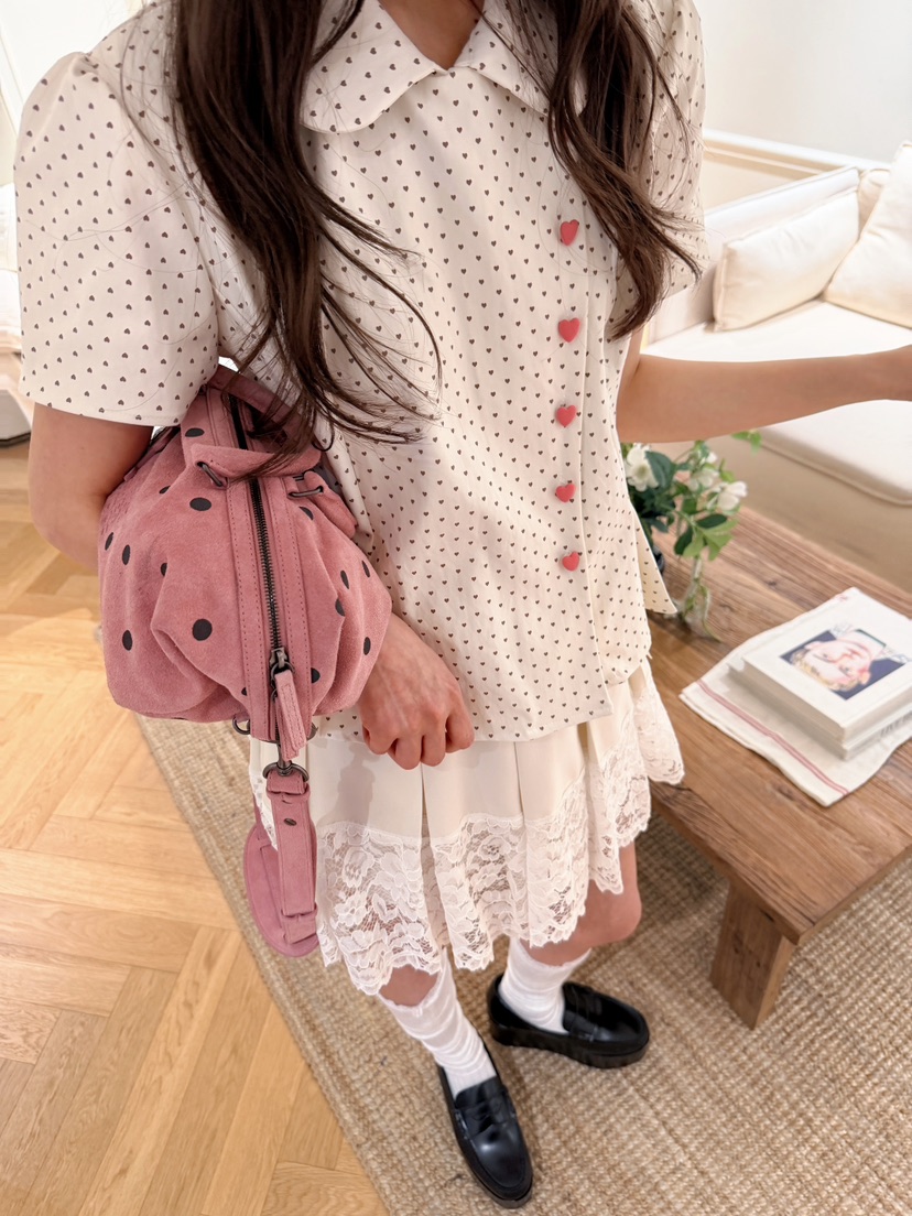 BOUTIQUE-L韓國直郵實拍女裝新款人氣時尚休閑襯衫蕾絲衫BOUTIQUE-L襯衫/蕾絲衫