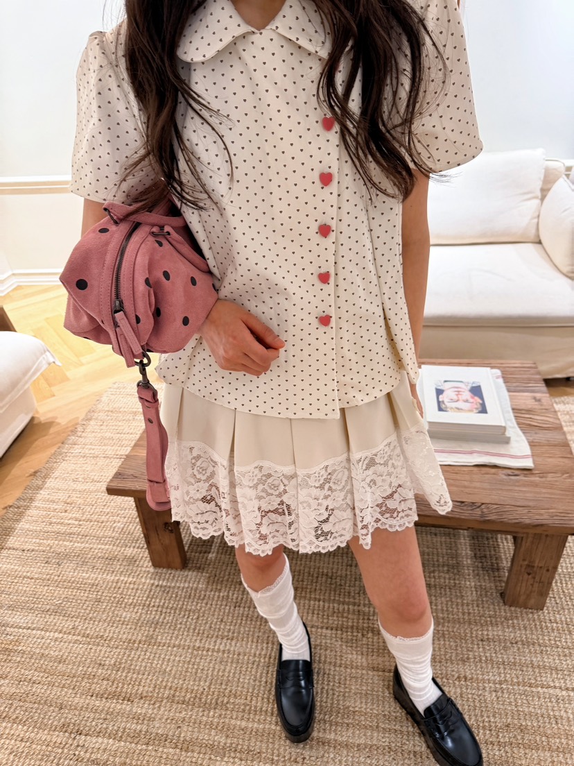 BOUTIQUE-L韓國直郵實拍女裝新款人氣時尚休閑襯衫蕾絲衫BOUTIQUE-L襯衫/蕾絲衫