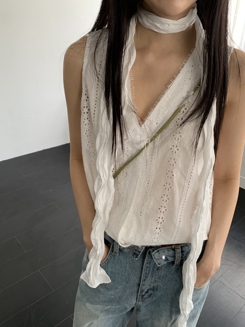 MURMUR韓國直郵實拍女裝新品職業26春夏推薦吊帶背心含圍巾MURMUR吊帶/背心