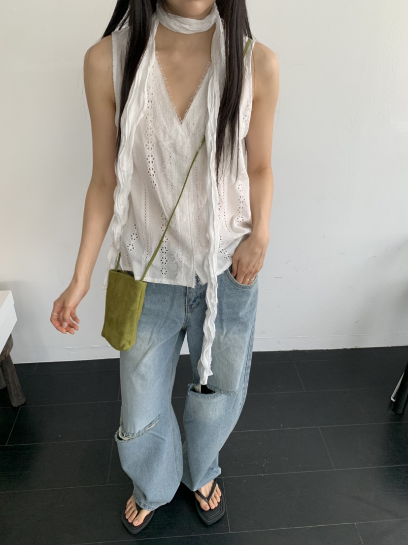 MURMUR韓國直郵實拍女裝新品職業26春夏推薦吊帶背心含圍巾MURMUR吊帶/背心