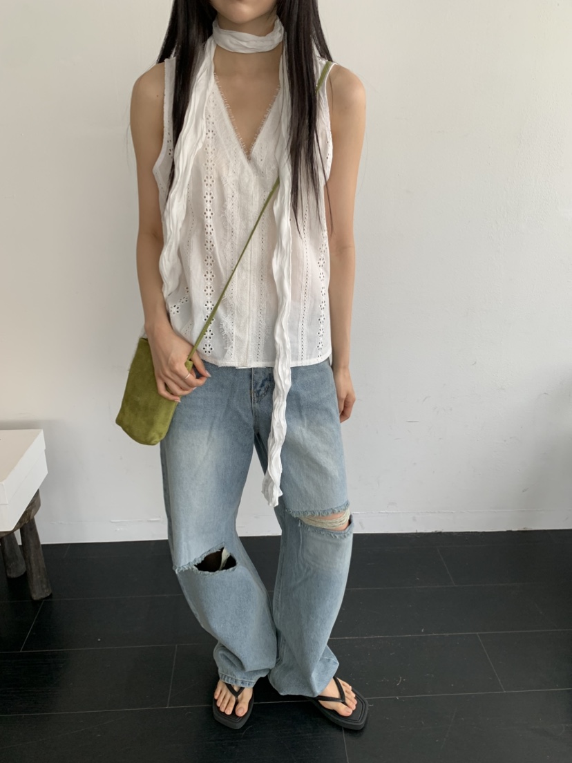 MURMUR韓國直郵實拍女裝新品職業26春夏推薦吊帶背心含圍巾MURMUR吊帶/背心