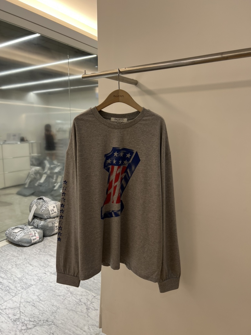 DE VENTI韓國東大門直郵女裝新款熱賣休閑時尚人氣長袖T恤DE VENTI長袖T恤圖色1