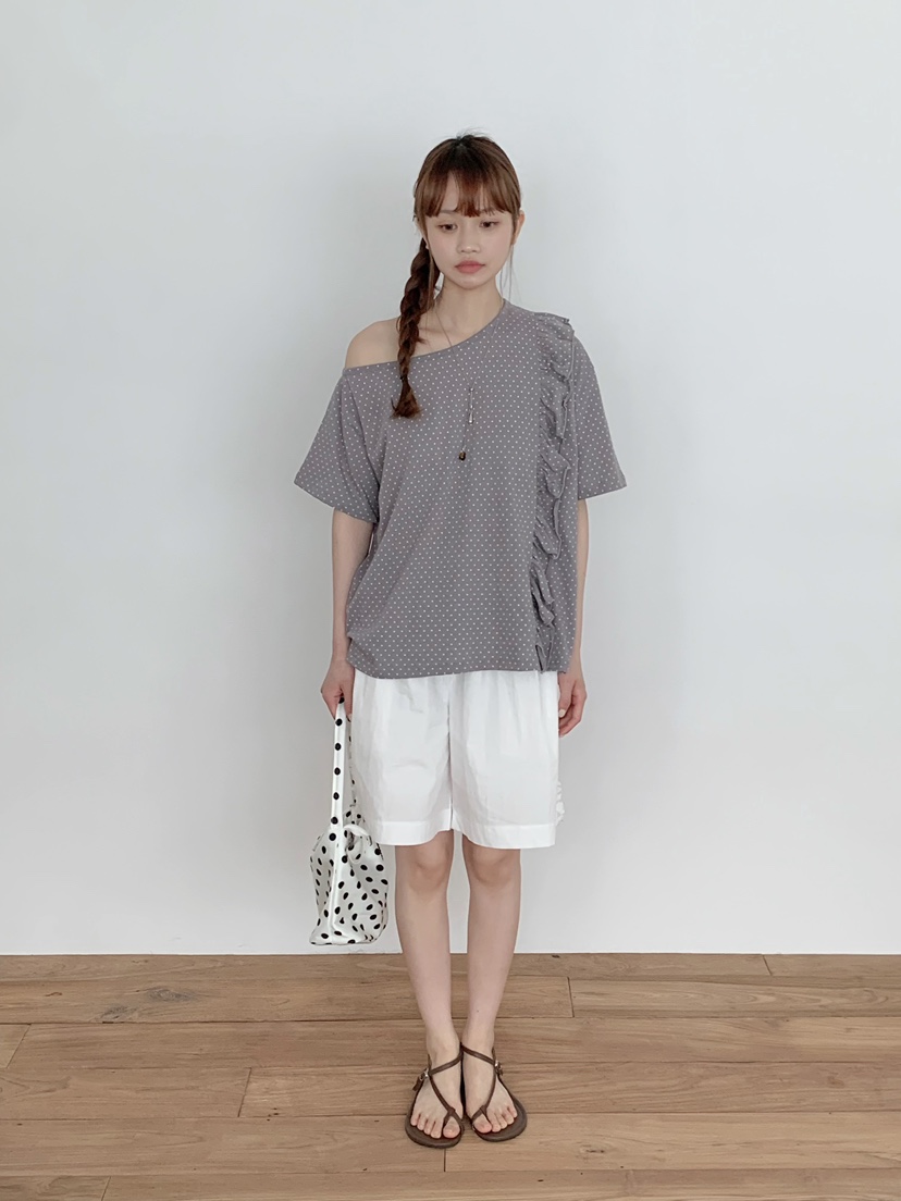 BEFORE SUNRISE韓國東大門代購女士新款職業26春夏T恤荷葉邊BEFORE SUNRISET恤