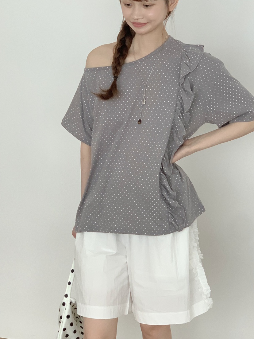 BEFORE SUNRISE韓國東大門代購女士新款職業26春夏T恤荷葉邊BEFORE SUNRISET恤