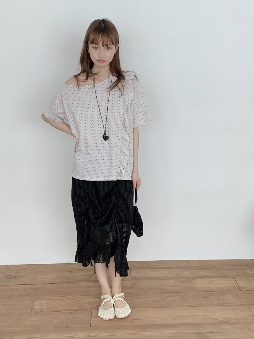 BEFORE SUNRISE韓國東大門代購女士新款職業26春夏T恤荷葉邊BEFORE SUNRISET恤