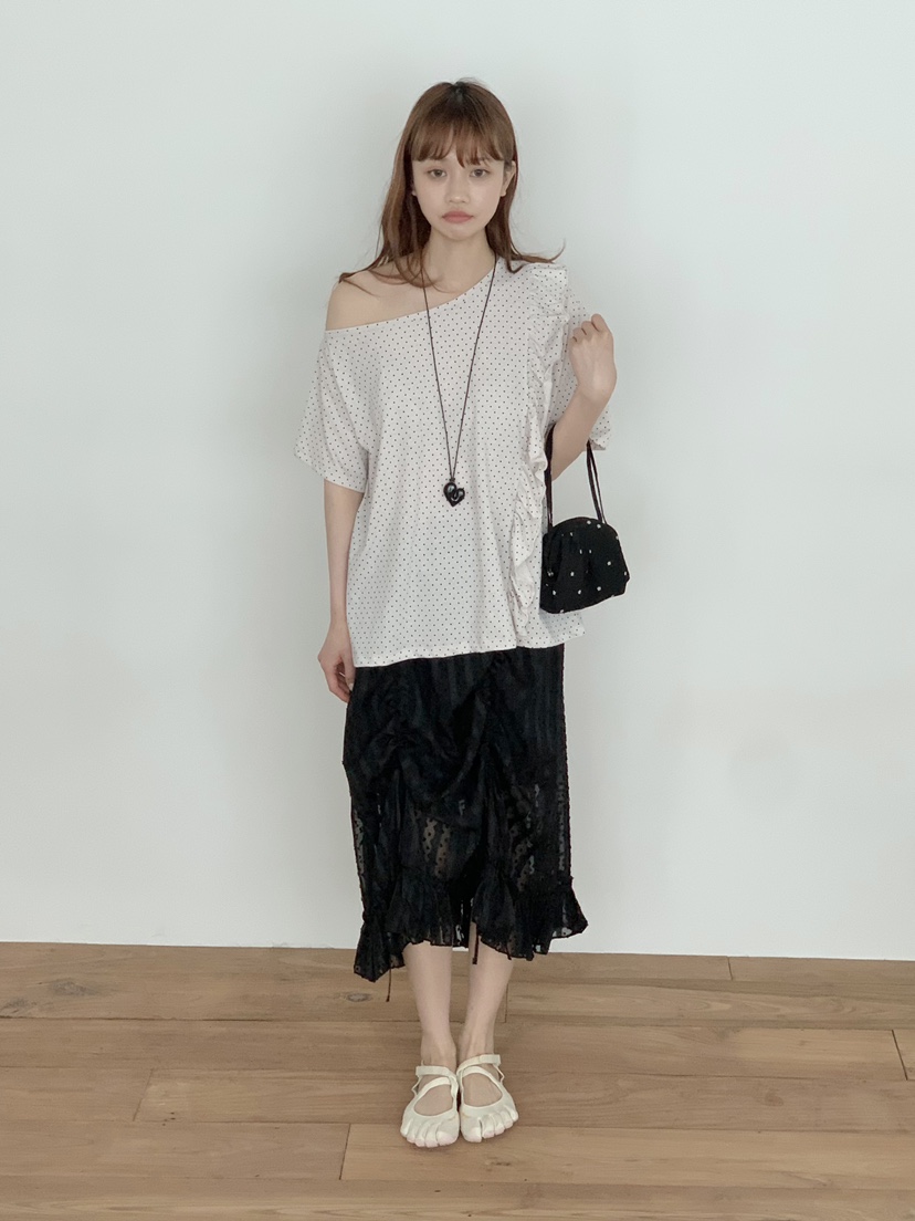 BEFORE SUNRISE韓國東大門代購女士新款職業26春夏T恤荷葉邊BEFORE SUNRISET恤