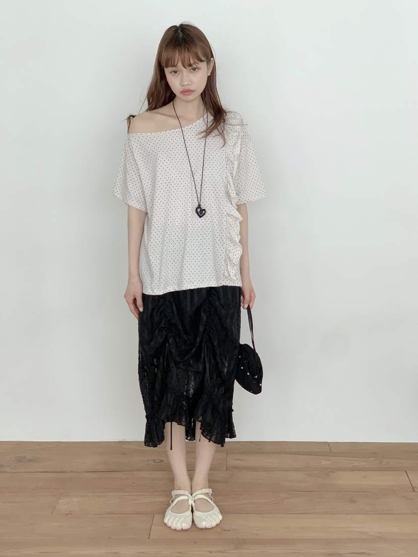 BEFORE SUNRISE韓國東大門代購女士新款職業26春夏T恤荷葉邊BEFORE SUNRISET恤