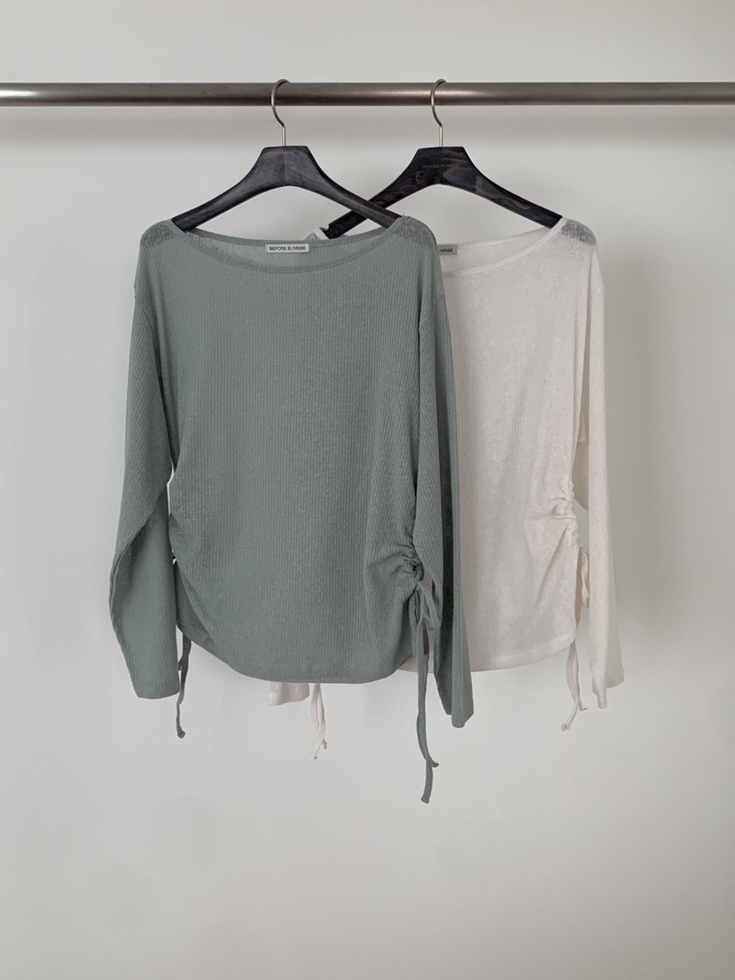 BEFORE SUNRISE韓國代購女士新款職業26春夏人氣針織衫透明BEFORE SUNRISE針織衫