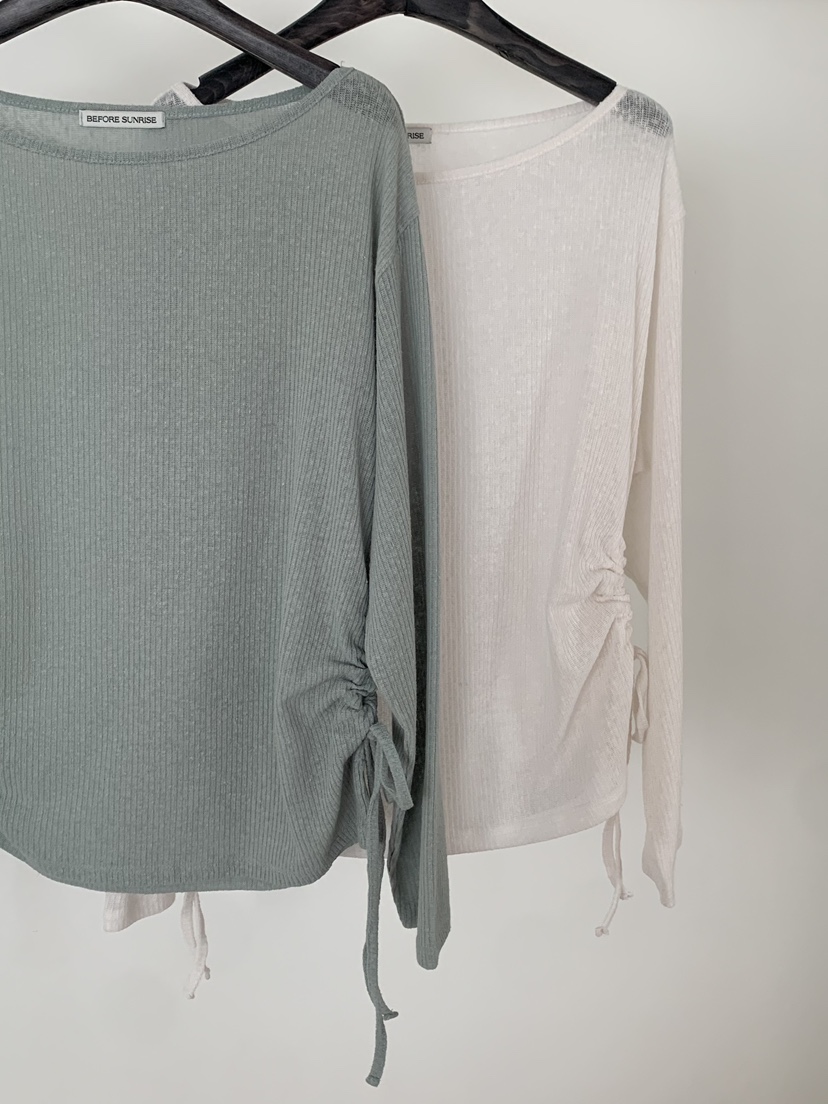 BEFORE SUNRISE韓國代購女士新款職業26春夏人氣針織衫透明BEFORE SUNRISE針織衫