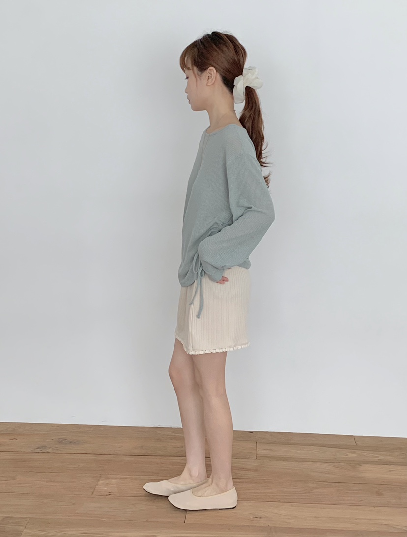 BEFORE SUNRISE韓國代購女士新款職業26春夏人氣針織衫透明BEFORE SUNRISE針織衫