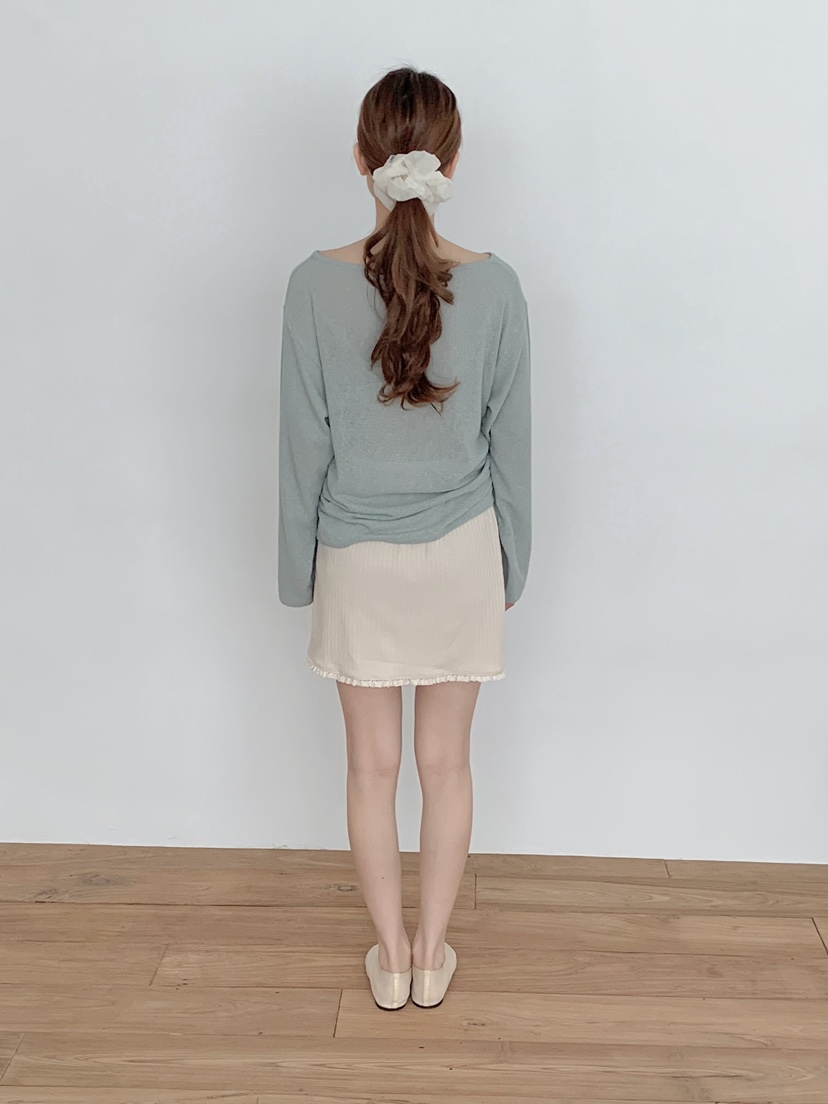 BEFORE SUNRISE韓國代購女士新款職業26春夏人氣針織衫透明BEFORE SUNRISE針織衫