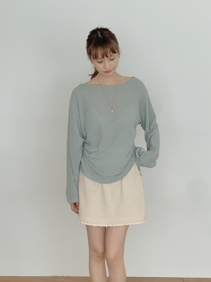 BEFORE SUNRISE韓國代購女士新款職業26春夏人氣針織衫透明BEFORE SUNRISE針織衫