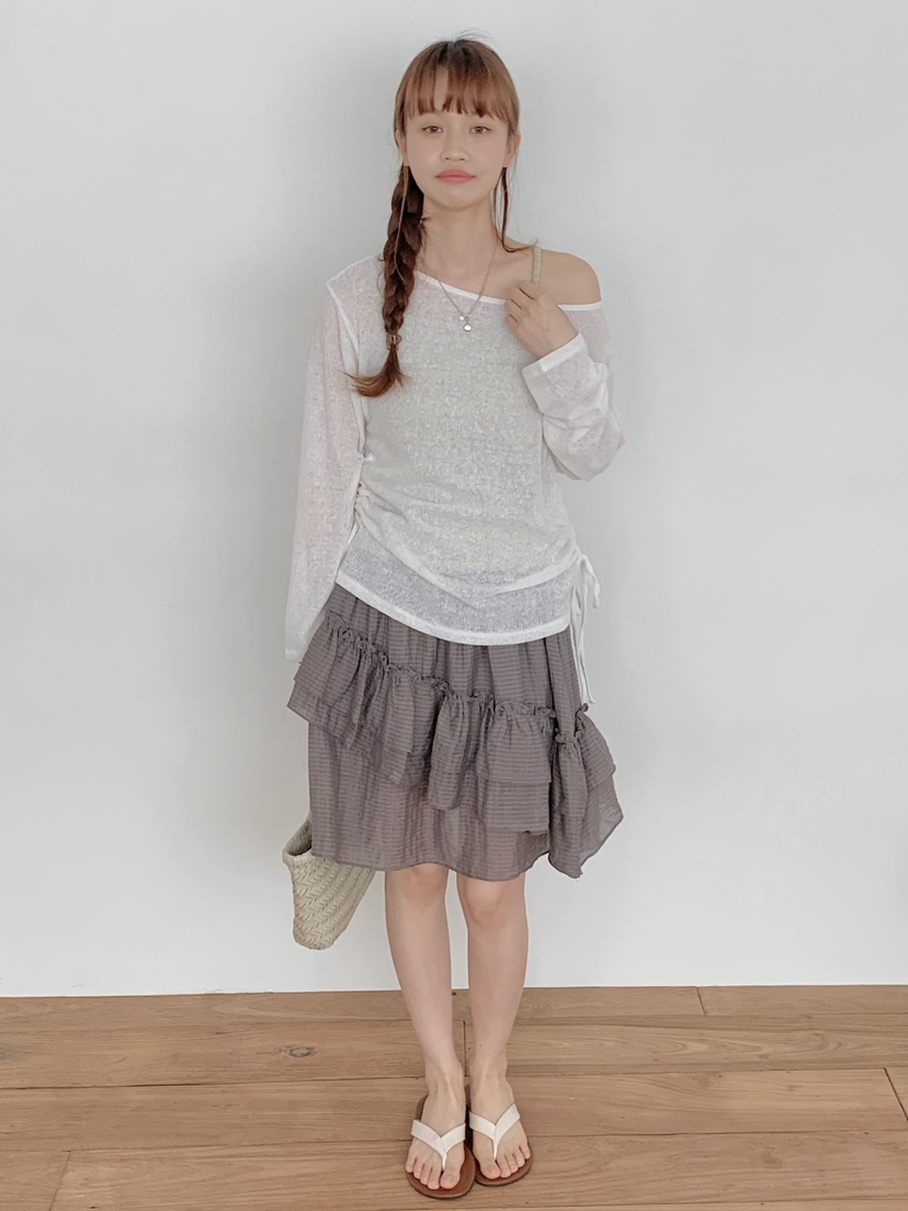 BEFORE SUNRISE韓國代購女士新款職業26春夏人氣針織衫透明BEFORE SUNRISE針織衫