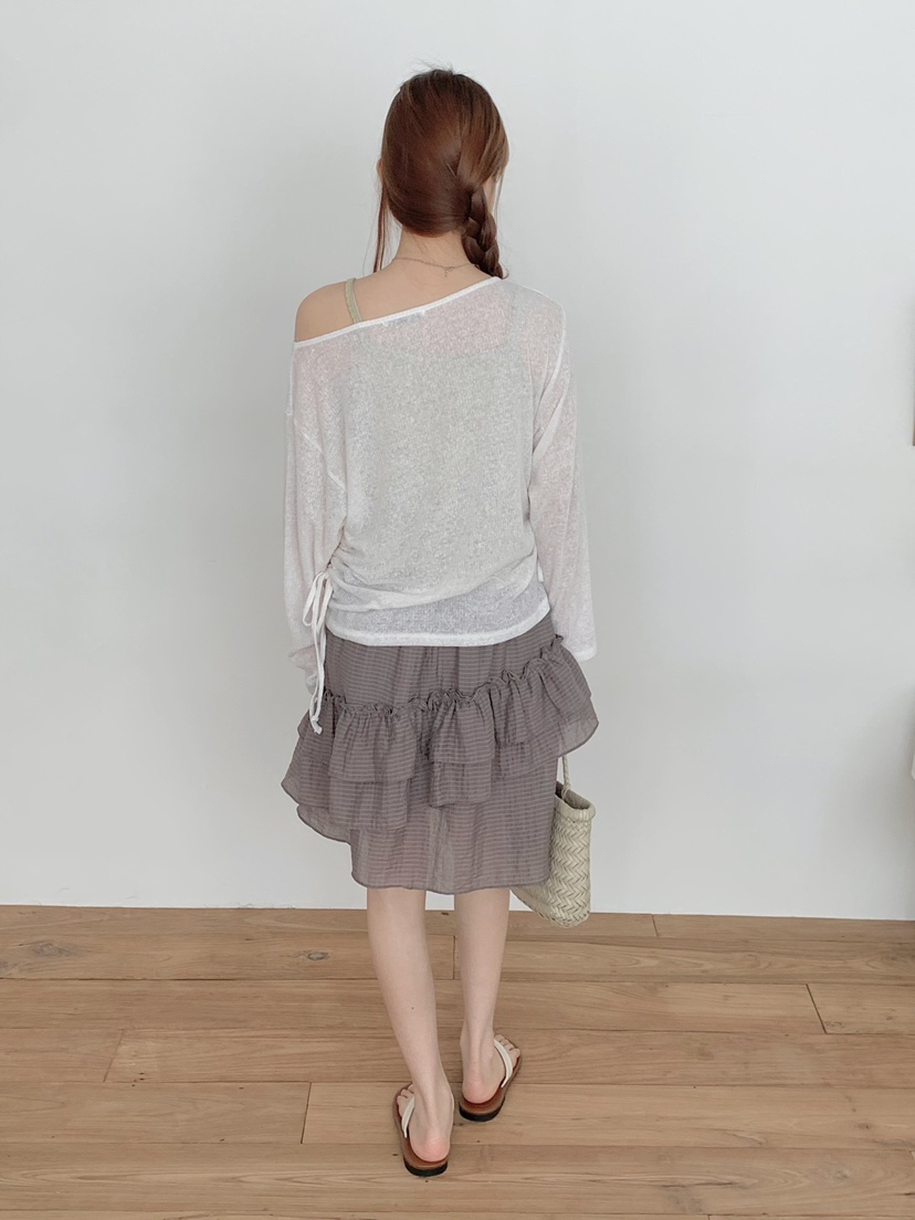 BEFORE SUNRISE韓國代購女士新款職業26春夏人氣針織衫透明BEFORE SUNRISE針織衫