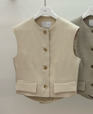 LE-PPL韓國東大門代購女士新品休閑推薦人氣時尚職業馬甲LE-PPL馬甲圖色1