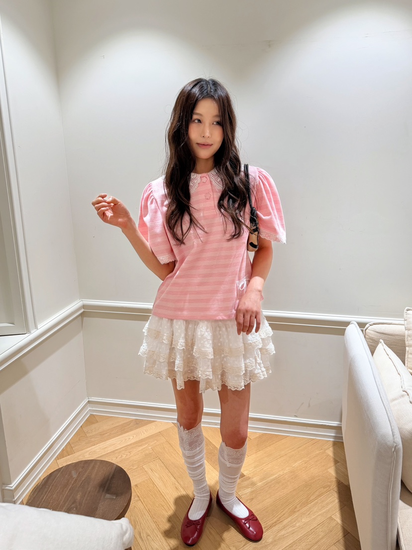 BOUTIQUE-L韓國直郵實拍女裝新款26春夏推薦休閑時尚T恤BOUTIQUE-LT恤