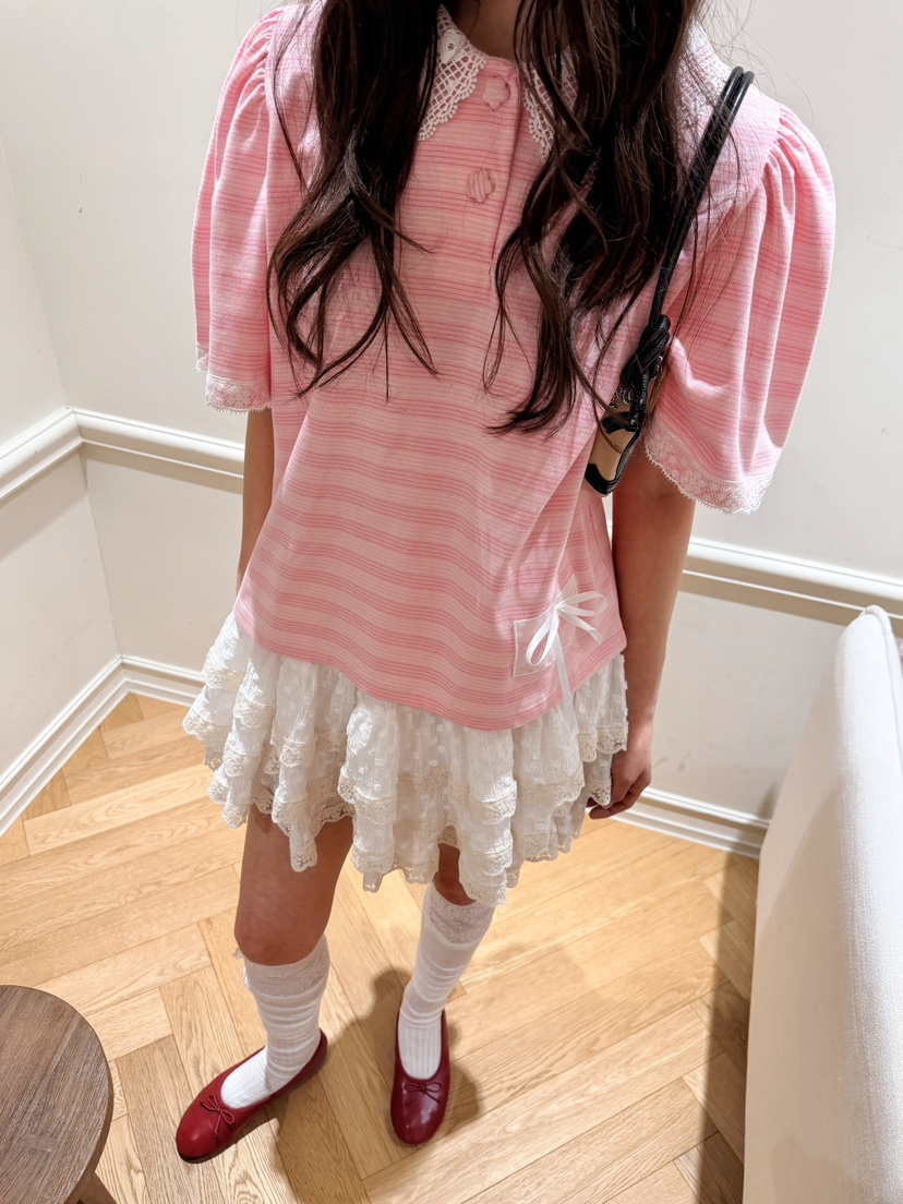 BOUTIQUE-L韓國直郵實拍女裝新款26春夏推薦休閑時尚T恤BOUTIQUE-LT恤