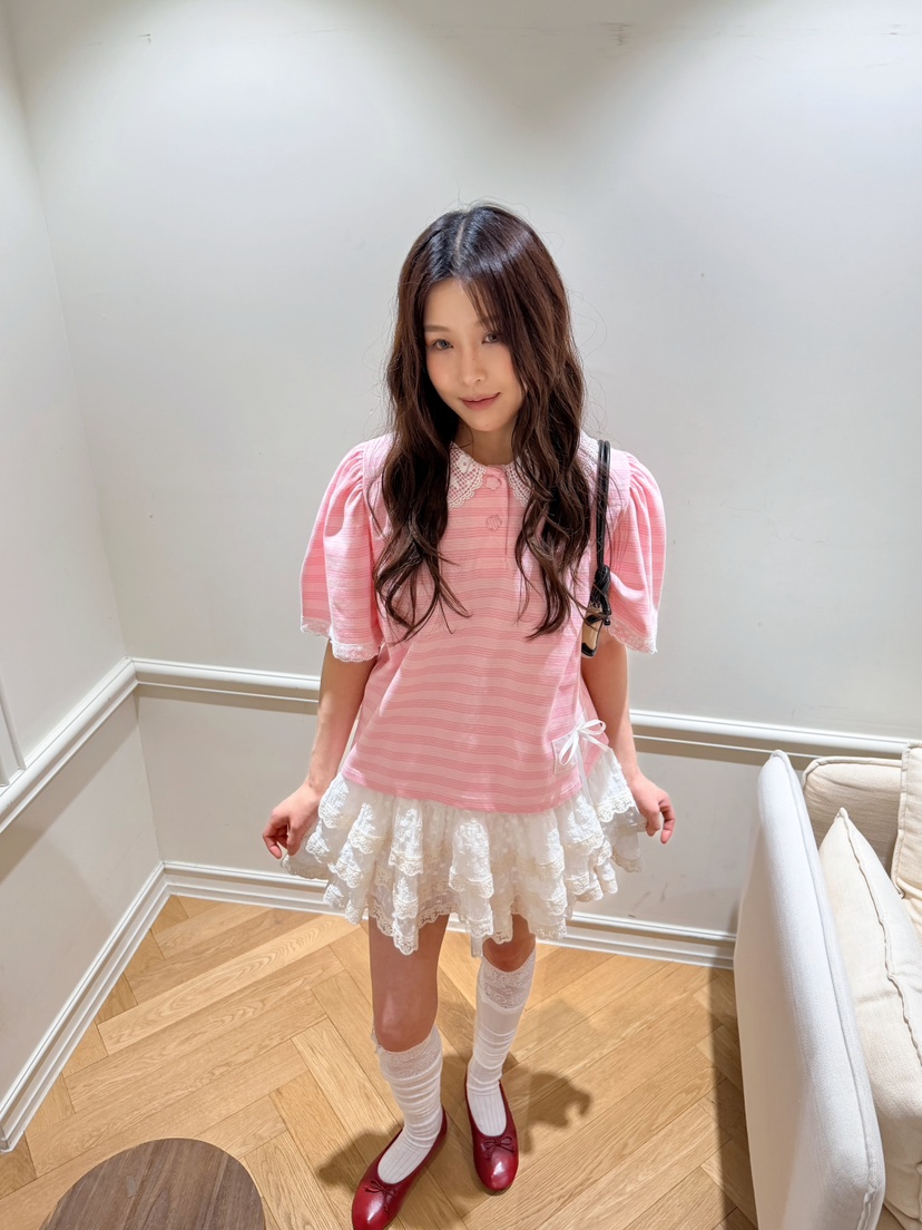 BOUTIQUE-L韓國直郵實拍女裝新款26春夏推薦休閑時尚T恤BOUTIQUE-LT恤