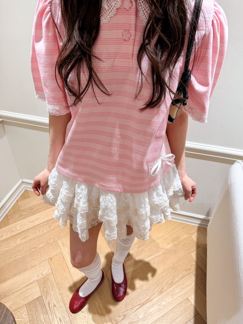 BOUTIQUE-L韓國直郵實拍女裝新款26春夏推薦休閑時尚T恤BOUTIQUE-LT恤