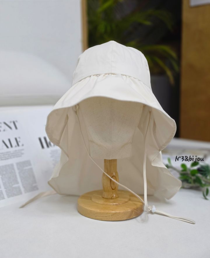N3韓國東大門代購女士新品人氣休閑時尚帽子漁夫帽褶皺絲帶N3帽子