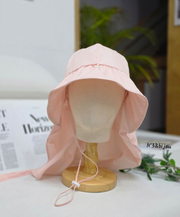 N3韓國東大門代購女士新品人氣休閑時尚帽子漁夫帽褶皺絲帶N3帽子