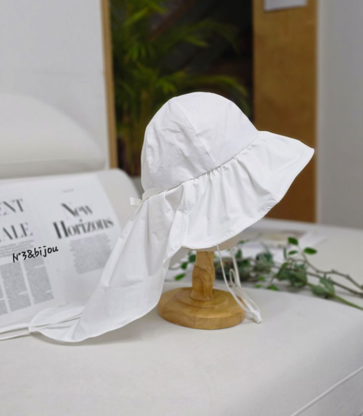 N3韓國東大門代購女士新品人氣休閑時尚帽子漁夫帽褶皺絲帶N3帽子圖色3