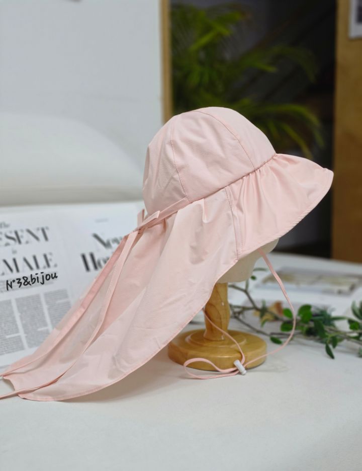 N3韓國東大門代購女士新品人氣休閑時尚帽子漁夫帽褶皺絲帶N3帽子圖色4