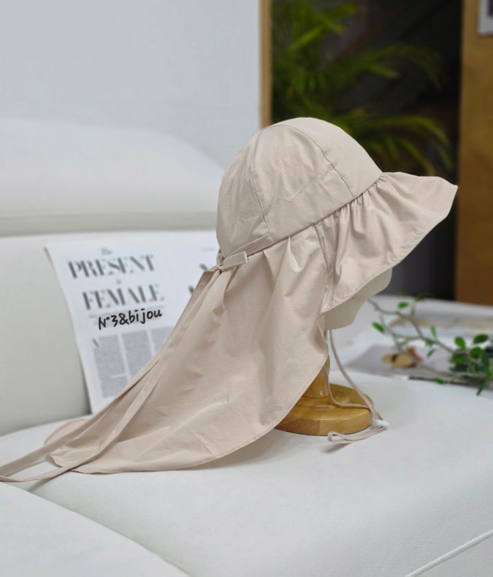 N3韓國東大門代購女士新品人氣休閑時尚帽子漁夫帽褶皺絲帶N3帽子圖色6