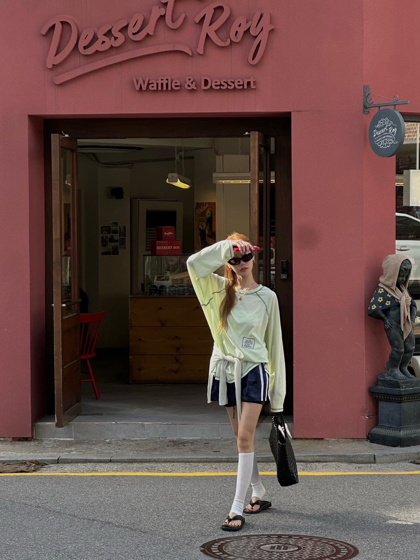 ZEROZERO韓國東大門直郵女士新品推薦職業熱賣休閑26春夏T恤ZEROZEROT恤