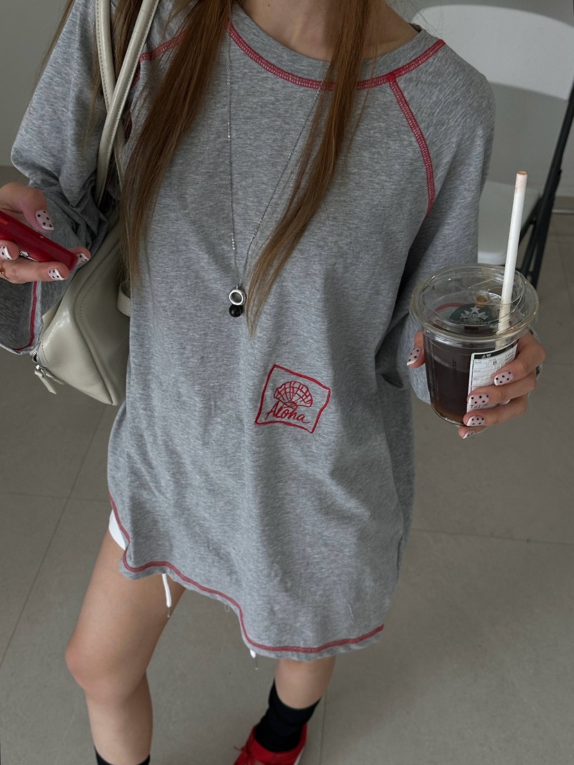 ZEROZERO韓國東大門直郵女士新品推薦職業熱賣休閑26春夏T恤ZEROZEROT恤圖色1