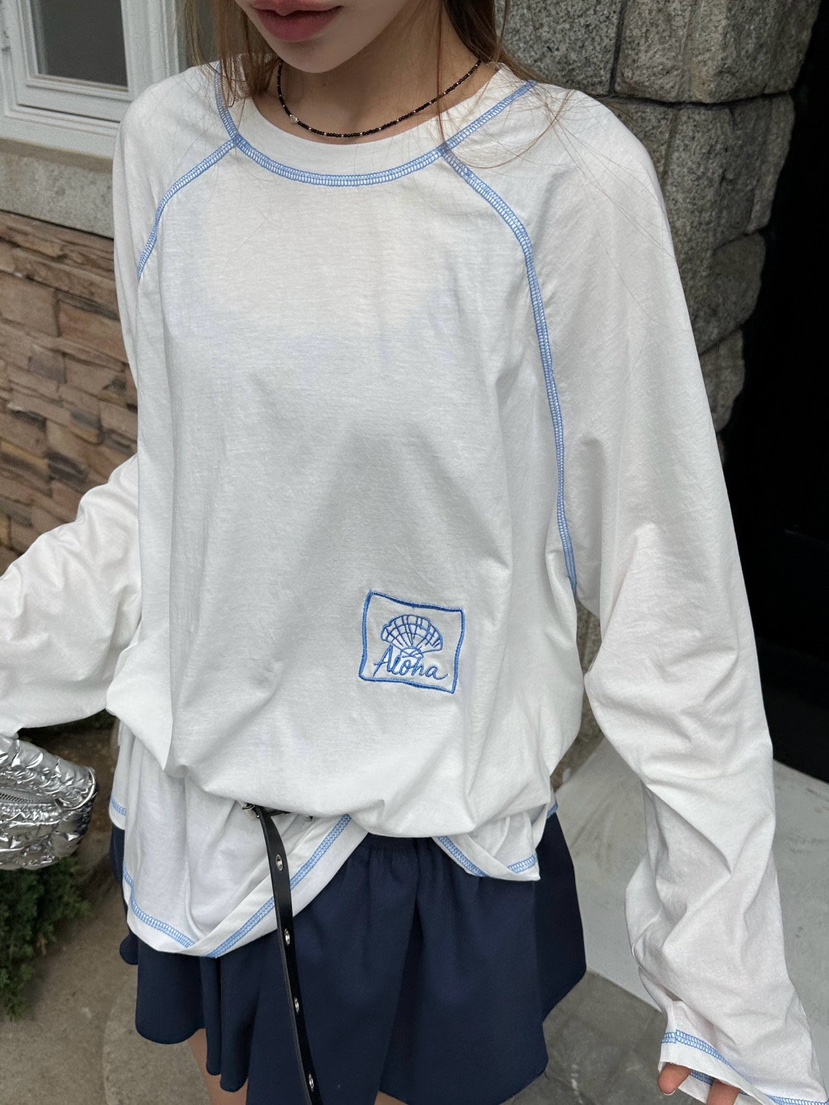 ZEROZERO韓國東大門直郵女士新品推薦職業熱賣休閑26春夏T恤ZEROZEROT恤圖色4