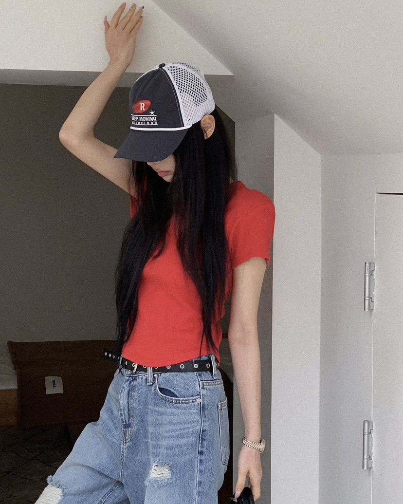 OURWAVE/OUR ROOM東大門實拍女士新款休閑真品推薦T恤短款Our Wave/Our RoomT恤